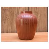 BUY IT NOW! $130 - Red Ware Santa Clara Pottery Vase, Signed by Alvin Baca (6" H)