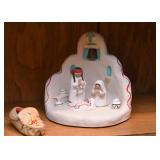Native American Pottery Figures (Nativity)