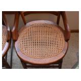 BUY IT NOW! $150 - Pair of Antique Wooden Chairs with Cane Seats