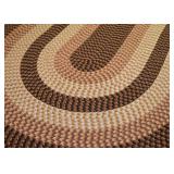 Large Wool Braided Area Rug