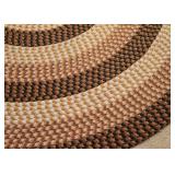 Large Wool Braided Area Rug