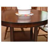 BUY IT NOW! $250 - Contemporary Round Dining Table (approx. 42" Dia x 29.5" H)