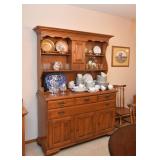 BUY IT NOW! $250 - County Sideboard / Buffet with Display Hutch