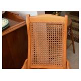 BUY IT NOW! $120 - Antique Cane Rocking Chair (Caned Back & Seat) 