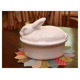 Rabbit Covered Casserole / Tureen