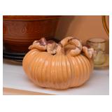 Ceramic Pumpkin Figure