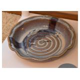 Glazed Pottery Pie Plate