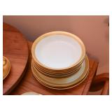 Dinnerware with Gold Detailing