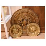 Decorative Brass Platters / Plates