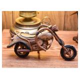 Wooden Motorcycle Sculpture
