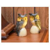 Stone Carved Owl Figurines