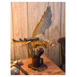 Wooden Eagle Sculpture