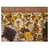 BUY IT NOW! $75 - Vintage Floral Upholstered Sofa (Wooden Arms)