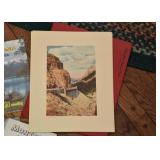 Set of Vintage Yellowstone National Park Prints