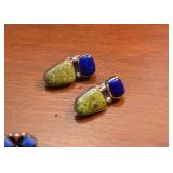 Southwestern Earrings with Sterling Silver & Semi-Precious Stones