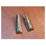 Southwestern Earrings with Sterling Silver & Semi-Precious Stones by C. BENALLY