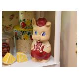 Salt & Pepper Shakers, Vintage Tins, Vintage Piggy Bank