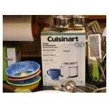 Cuisinart Coffee Maker, Hand Painted Bowls, Kitchen Utensils