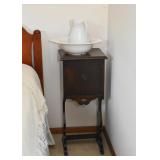 Antique Humidor Cabinet / Smoking Stand