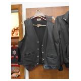 Leather Harley Davidson Vest