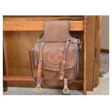 Leather Motorcycle Saddle Bag