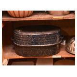 Black Enamelware Roaster