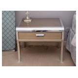Pair of Contemporary Nightstands (Chrome)