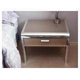 Pair of Contemporary Nightstands (Chrome)