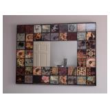 Art Tile Framed Wall Mirror