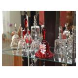 Collection of Glass & Crystal Bells