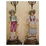 Pair of Vintage Figural Table Lamps
