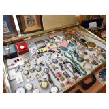 Costume Jewelry, Pocket Watches, Lighters, a Fun Selection of Smalls
