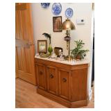 Vintage Sideboard / Credenza with Stone Top