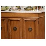 Vintage Sideboard / Credenza with Stone Top