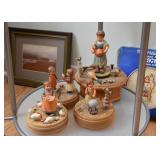 Vintage Wood Carved Thorens Music Boxes (Switzerland)