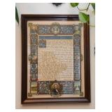 Framed Gettysburg Address