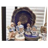 Collectible Figurines, Cobalt Blue Plates