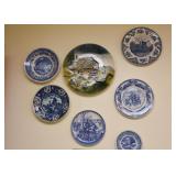 Blue Transferware Plates & Delft