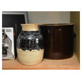 Stoneware Vase & Crock