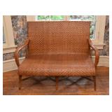 Natural Wicker Settee