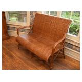 Natural Wicker Settee
