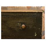 Black Crackle Finish Chest of Drawers