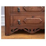 Antique Victorian Chest with Mirror