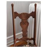 Antique Rocking Chair with Needlepoint Seat