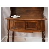Small Scale Vintage Sideboard with Hutch
