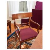 Antique Vintage Double Pedestal Dining Table & 8 Chairs