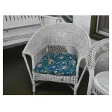 White Wicker Porch / Patio Furniture