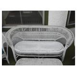 White Wicker Porch / Patio Furniture