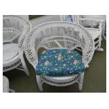 White Wicker Porch / Patio Furniture