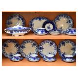 Flow Blue Dinnerware & Teacups